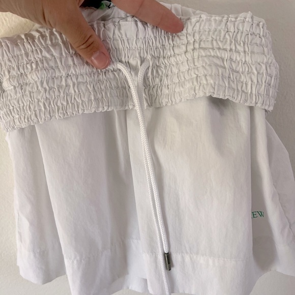 J.Crew White Pull-On Elastic Waist Smocked Beach Shorts Size XS - Picture 6 of 8